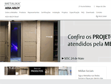 Tablet Screenshot of metalika.com.br